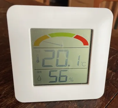 わが家で使っているニトリのデジタル温湿度計