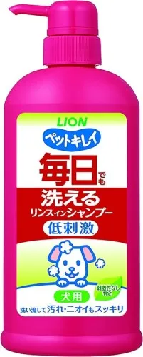 犬の低刺激シャンプーの毎日でも洗えるリンスインシャンプー